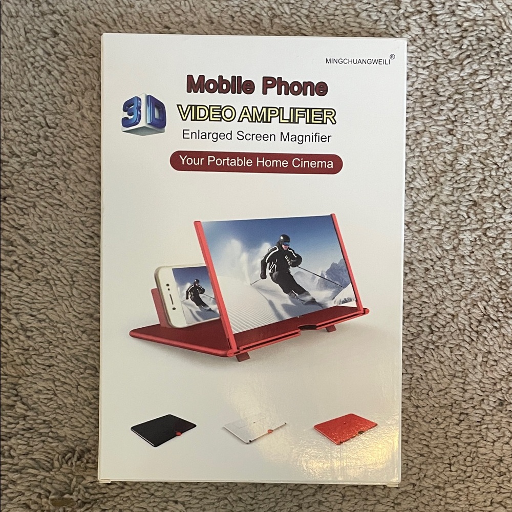 Red Mobile Phone Video Amplifier